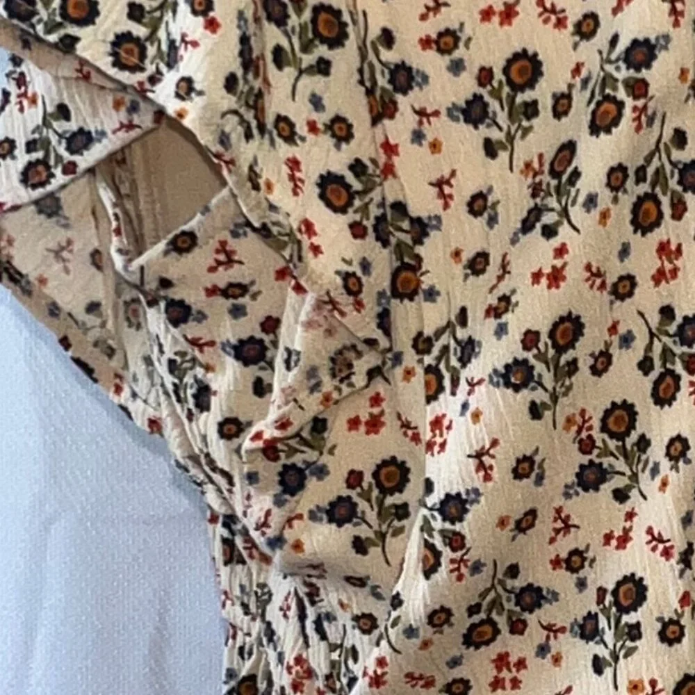 Maurices Multi-Floral Smocked Peplum Top - Picture 10 of 16
